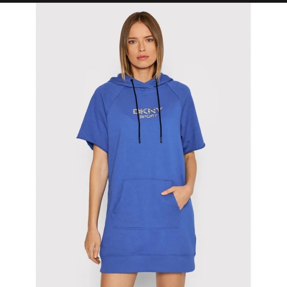 DKNY Sport hoodie t Shirt dress NEW WITH TAGS